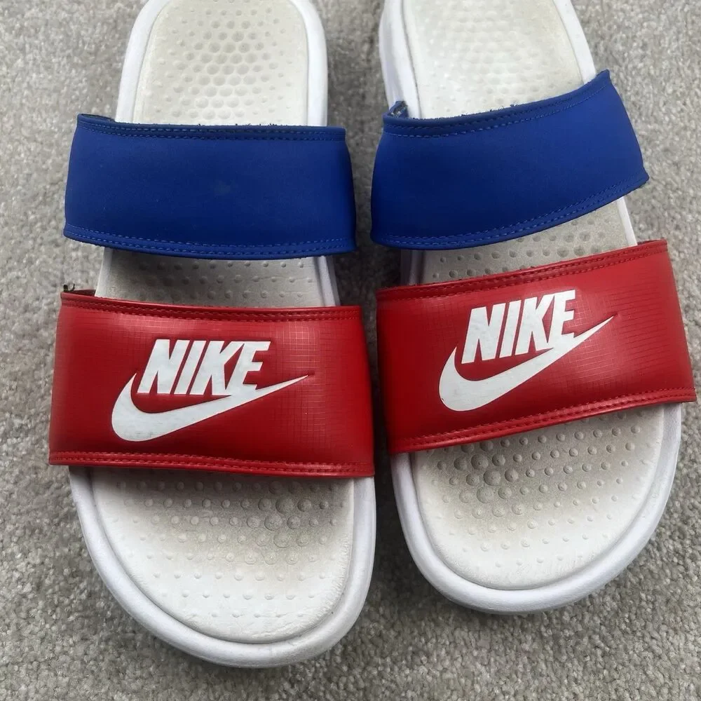 Nike‎ Flip Flops Size 11-Represent USA-Slides Sandals USA Red/White/Blue